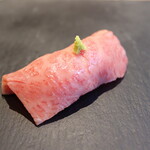 Marbled Japanese black beef nigiri (1 piece)