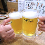 Kyuushuu Hakata Ryouri Inasemon - 生ビール（580円）