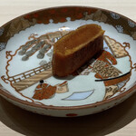 くるますし - じっくりと年単位で熟成させたカラスミを軽く炙っていただく