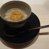 くるますし - 相性の良い産地のウニとアコヤガイを合わせた一品