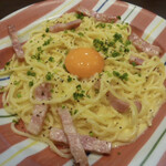 鎌倉パスタ - 厚切りベーコンのカルボナーラ