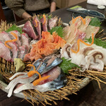 与太呂 - 刺身全部盛り