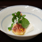 鳥田中 - クレソン 無花果 リコッタチーズ