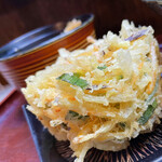玉川 - 見事なかき揚げ