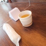 soba みのり - 蕎麦茶とおしぼり