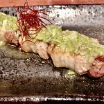 むちゃく - 豚肉の串焼き ネギ塩ソース