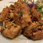 ネパールステーション - チキンチョイラのアップ