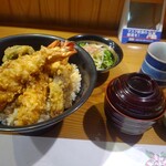 食彩 大ふじ - 特大海老天丼