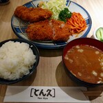 とん久 - 合い盛り定食　1,430円