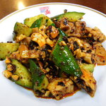 晴々飯店 - 鶏肉と胡瓜の四川風味　\450