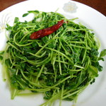 晴々飯店 - 苗豆炒め　\680