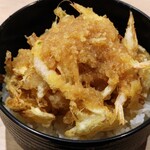 Agetate Sakusaku Tempura Shichifuku - 自作　白海老かきあげ丼