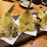 めしの助 - ハゼ、しいたけ、イカ、紅はるか