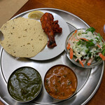 RAI - ノンベジタブルセット　1,100円　チーズナンに変更＋200円