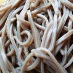 文楽　つなぎ - ざるそばの蕎麦は二八くらいか