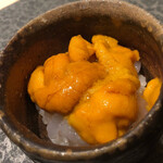 すし昇 - 白海老とウニの小どんぶり