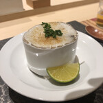 すし昇 - 北海道　牡蠣　クラムチャウダー風？