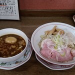 中華そば 壇 - つけ麺(山盛)+メンマ