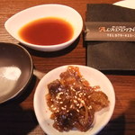 アラジン - 付け出し　すじ肉とこんにゃく　唐甘い^^