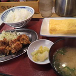 Tenrokushokudou - 唐揚とタマゴ焼き定食
