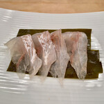 すし屋の野八 - 平目昆布〆