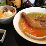 限定麺（クリスマス麺）＋卵かけ御飯