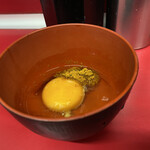 Ramen Jirou - ヤマトのスパイス生卵（100円）