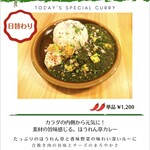 Curry&Spice HANAKO - ほうれん草カレーになります