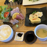 ごはん屋 朔 - 刺身定食@1200