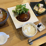 ごはん屋 朔 - ハンバーグ定食@1000