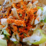 進来軒 - 具、七味唐辛子アップ