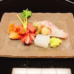 田ざわ - 大分鯛　アイスランド本鮪　函館アオリイカ　赤貝