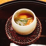 田ざわ - ズワイガニと蕎麦の実の煮物