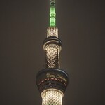 焼鳥 おみ乃 - スカイツリーの文字（2021/12/24）