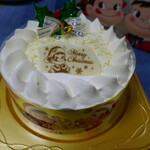 不二家 - 料理写真:クリスマスホワイトチョコ生ケーキ(S)　2600円