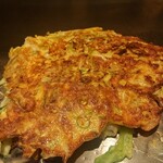 Okonomiyaki Tokugawa Souhonten - ひっくり返したとこ