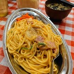 スパゲッティーのパンチョ - 白ナポ(メガ盛600g)860円