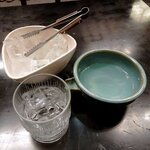小樽・蕎麦屋・籔半 - 蕎麦屋 藪半 「焼酎ロック（雲海）」