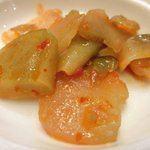 チャイナ 三丁目 - 【'12/12/21撮影】サービスランチ 1000円 のザーサイ