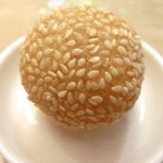 チャイナ 三丁目 - 【'12/12/21撮影】サービスランチ 1000円 の胡麻団子
