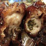 チャイナ 三丁目 - 【'12/12/21撮影】サービスランチ 1000円 のナマ牡蠣の黒豆ソース炒め