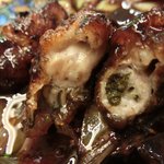 チャイナ 三丁目 - 【'12/12/21撮影】サービスランチ 1000円 のナマ牡蠣の黒豆ソース炒め