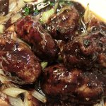 チャイナ 三丁目 - 【'12/12/21撮影】サービスランチ 1000円 のナマ牡蠣の黒豆ソース炒め