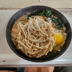 駅そば そば・うどん八起家 - 朝そば＋ゴボウ天