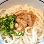 ふぅふー亭 - ぶっかけうどん中、いなりずし