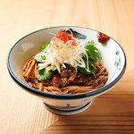 Spicy red soba noodles