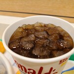 マクドナルド - アイスコーヒーM(クーポン120円)です。