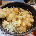 tachiguisobatongarashi - 海老と小柱のかき揚げ蕎麦