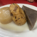 ぎょうざの美鈴 - おでん、大根、ガンモ、コンニャク