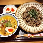 つけ蕎麦安土 - カレーつけ蕎麦（玉子トッピング）